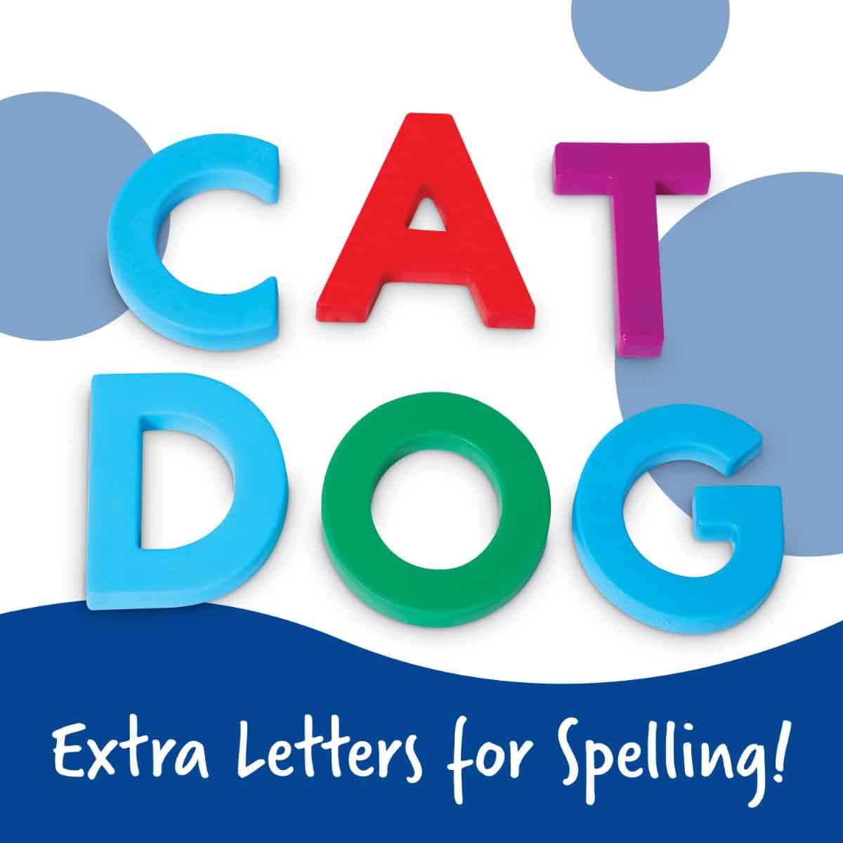 Learning Resources 40-Piece Jumbo Uppercase Magnetic Letters Set Unisex, 3-4 Years