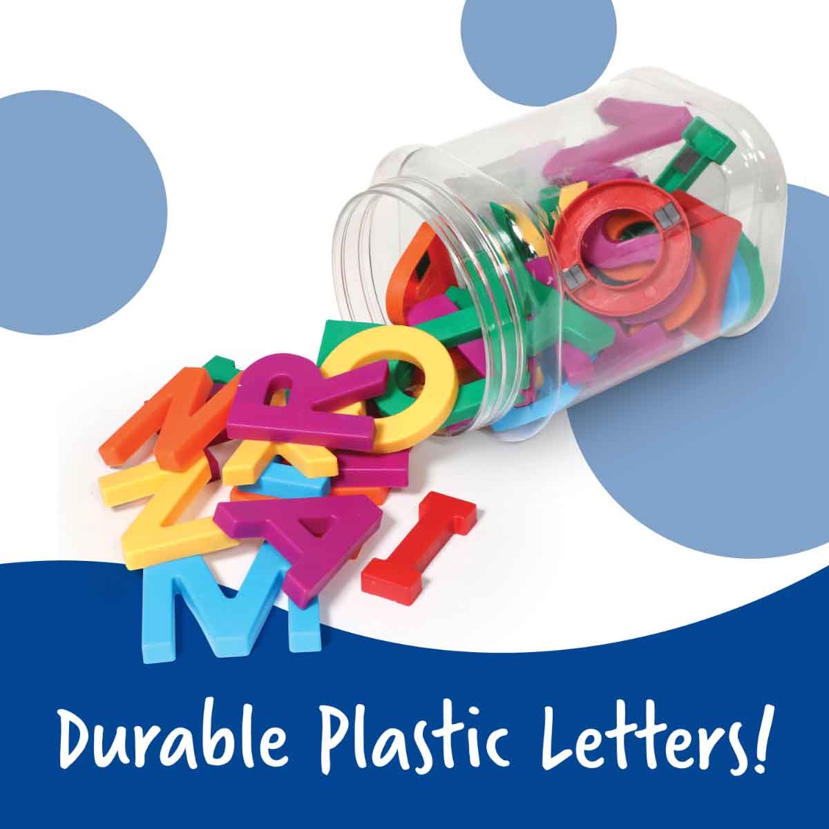 Learning Resources 40-Piece Jumbo Uppercase Magnetic Letters Set Unisex, 3-4 Years