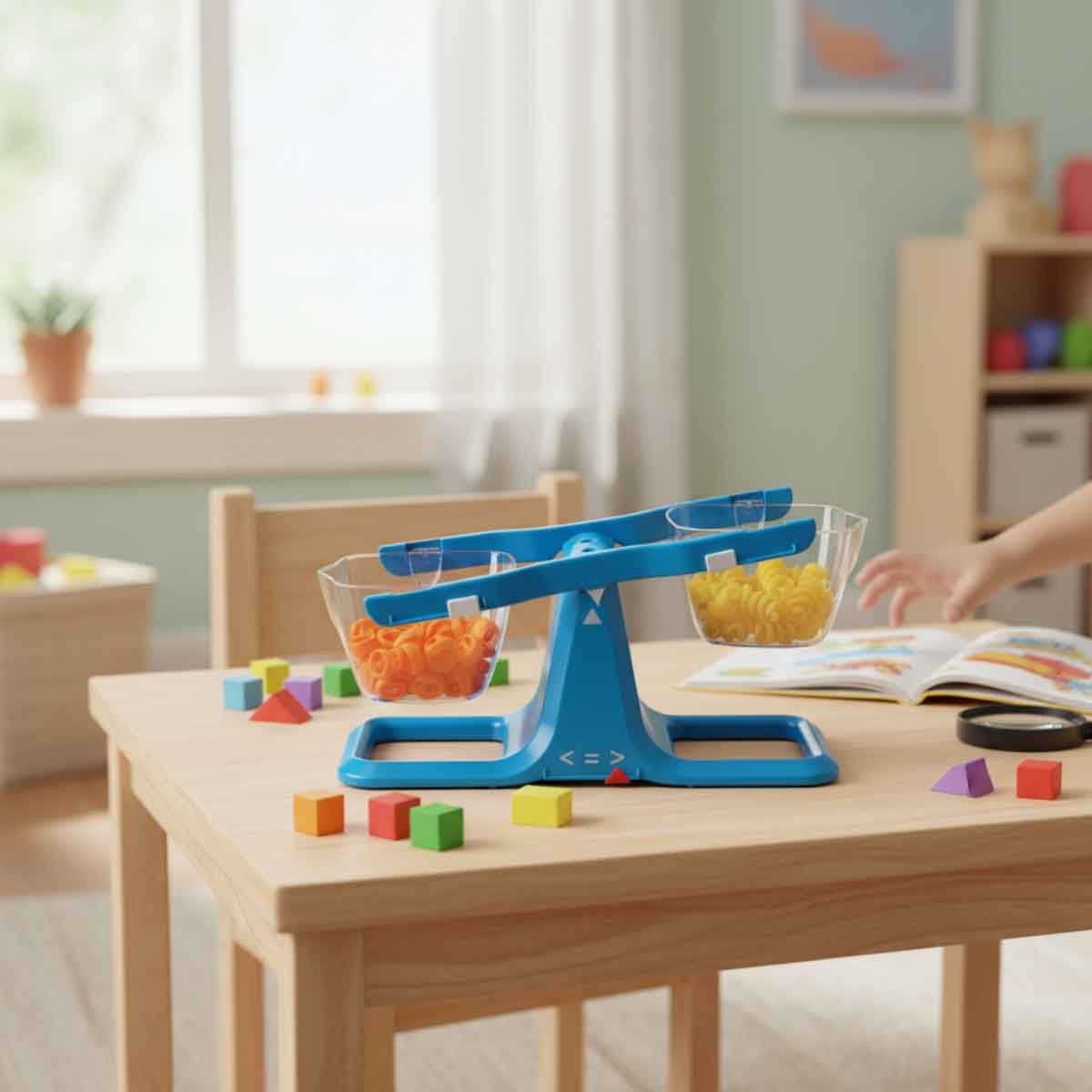 Learning Resources 4-Piece Nestable Bucket Balance Set Unisex, 3-4 Years