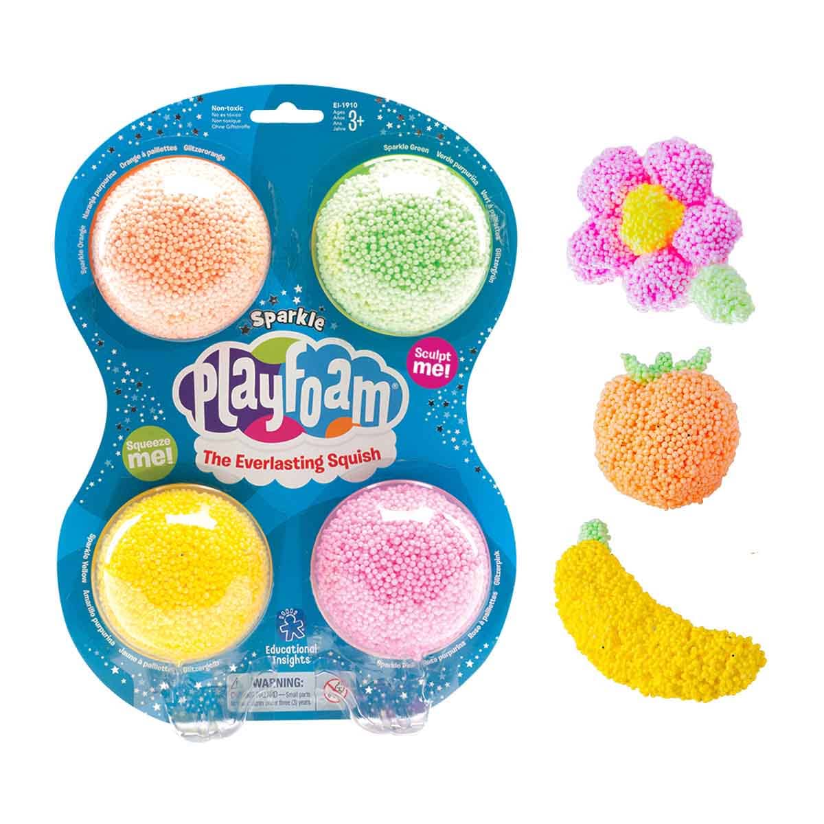 Learning Resources 4-Piece Playfoam Sparkle Set Unisex, 3-4 Years