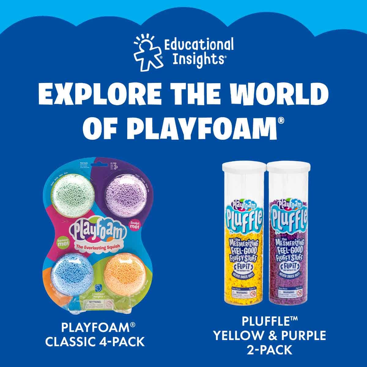 Learning Resources 4-Piece Playfoam Sparkle Set Unisex, 3-4 Years