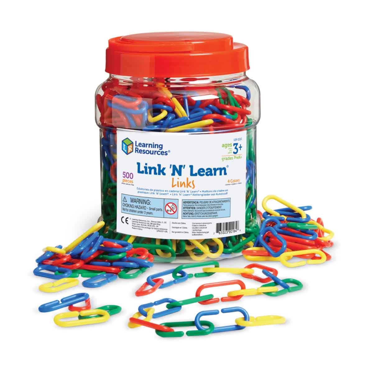 Learning Resources 500-Piece Link N Learn Links Set Unisex, 3-4 Years