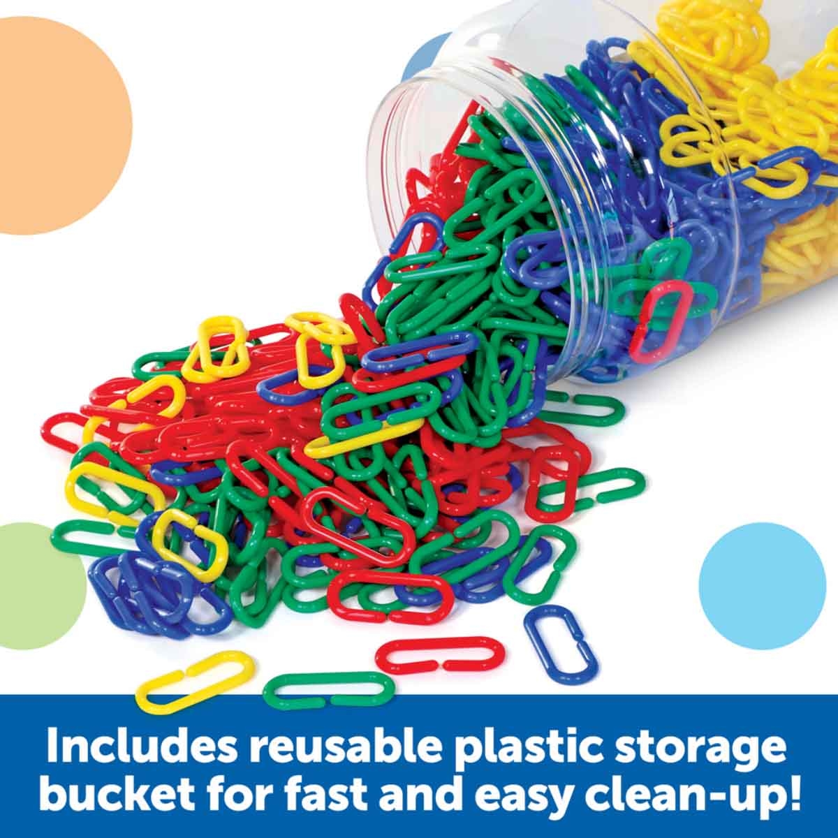 Learning Resources 500-Piece Link N Learn Links Set Unisex, 3-4 Years