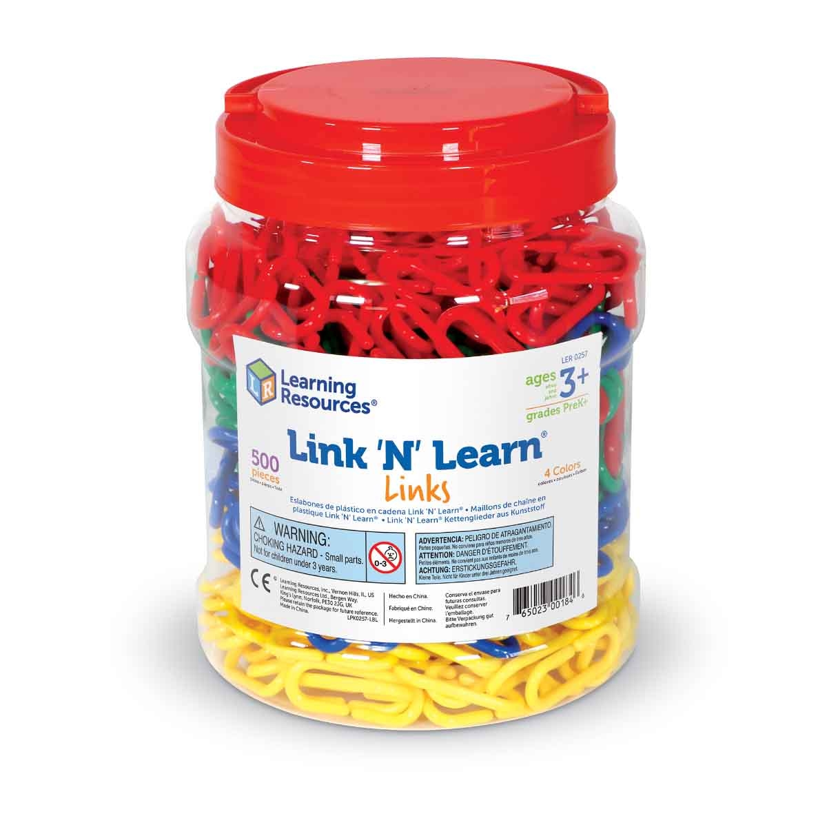 Learning Resources 500-Piece Link N Learn Links Set Unisex, 3-4 Years