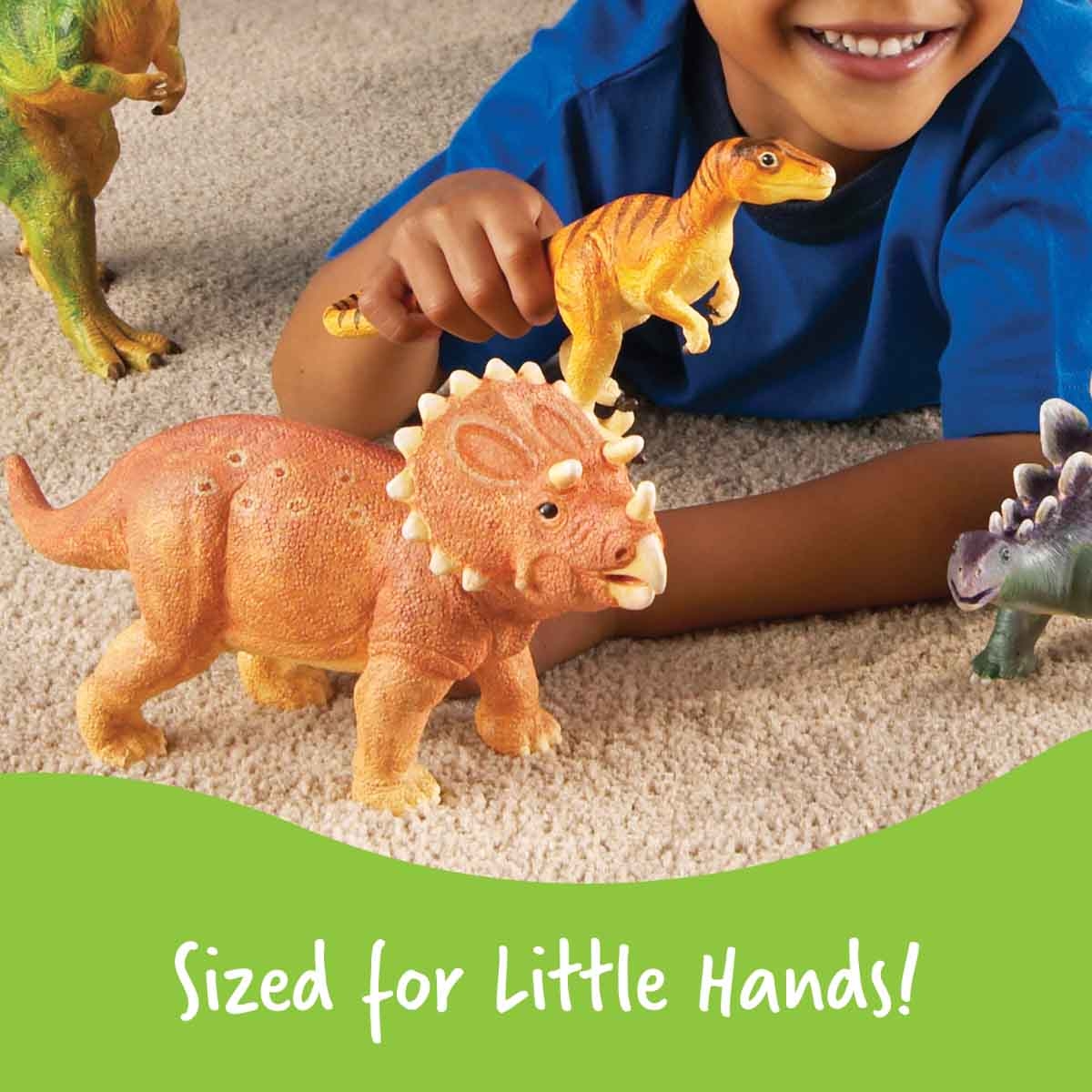 Learning Resources 5-Piece Jumbo Dinosaurs Set Unisex, 3-4 Years