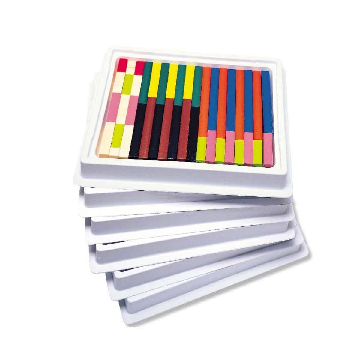 Learning Resources 6-Piece Cuisenaire Rods Multipak Wooden Rod Set Unisex, 5-7 Years