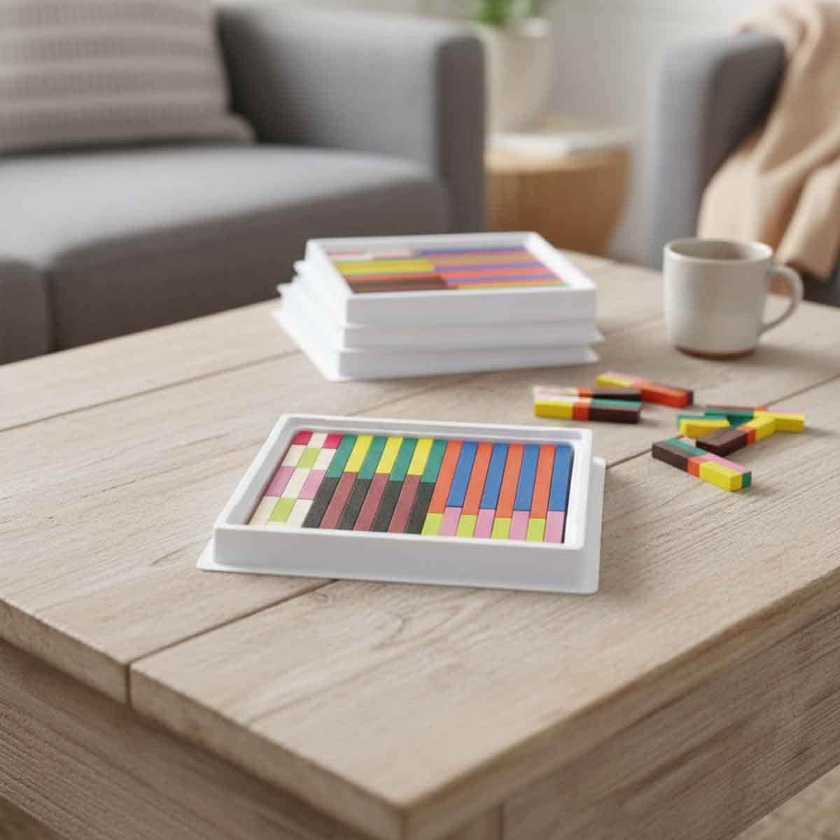 Learning Resources 6-Piece Cuisenaire Rods Multipak Wooden Rod Set Unisex, 5-7 Years