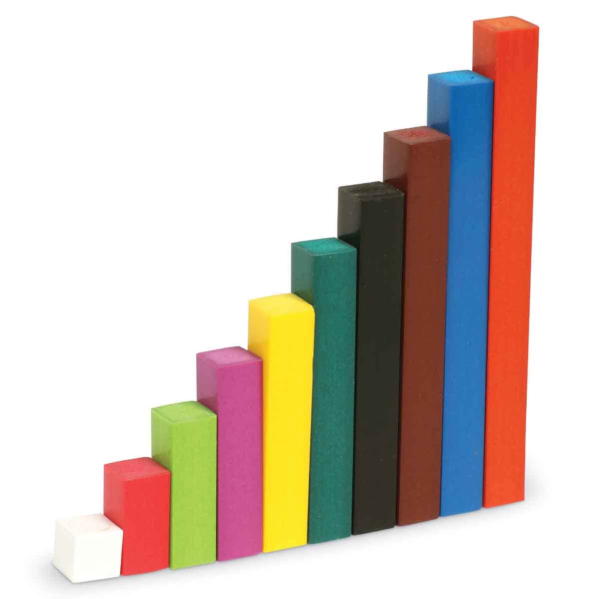 Learning Resources 6-Piece Cuisenaire Rods Multipak Wooden Rod Set Unisex, 5-7 Years