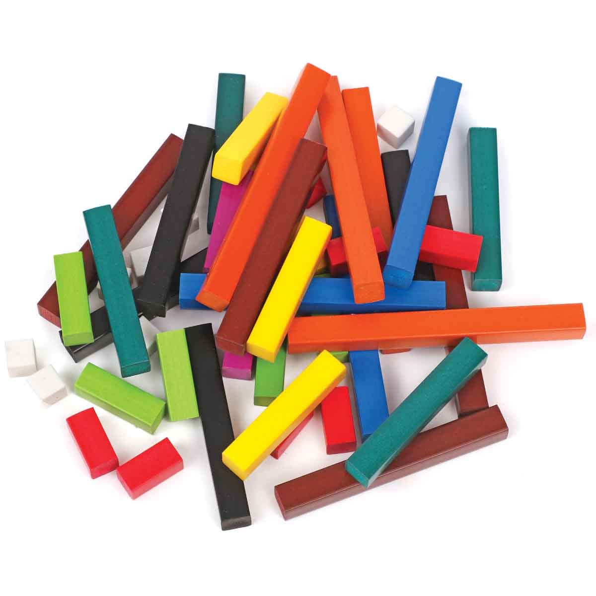 Learning Resources 6-Piece Cuisenaire Rods Multipak Wooden Rod Set Unisex, 5-7 Years