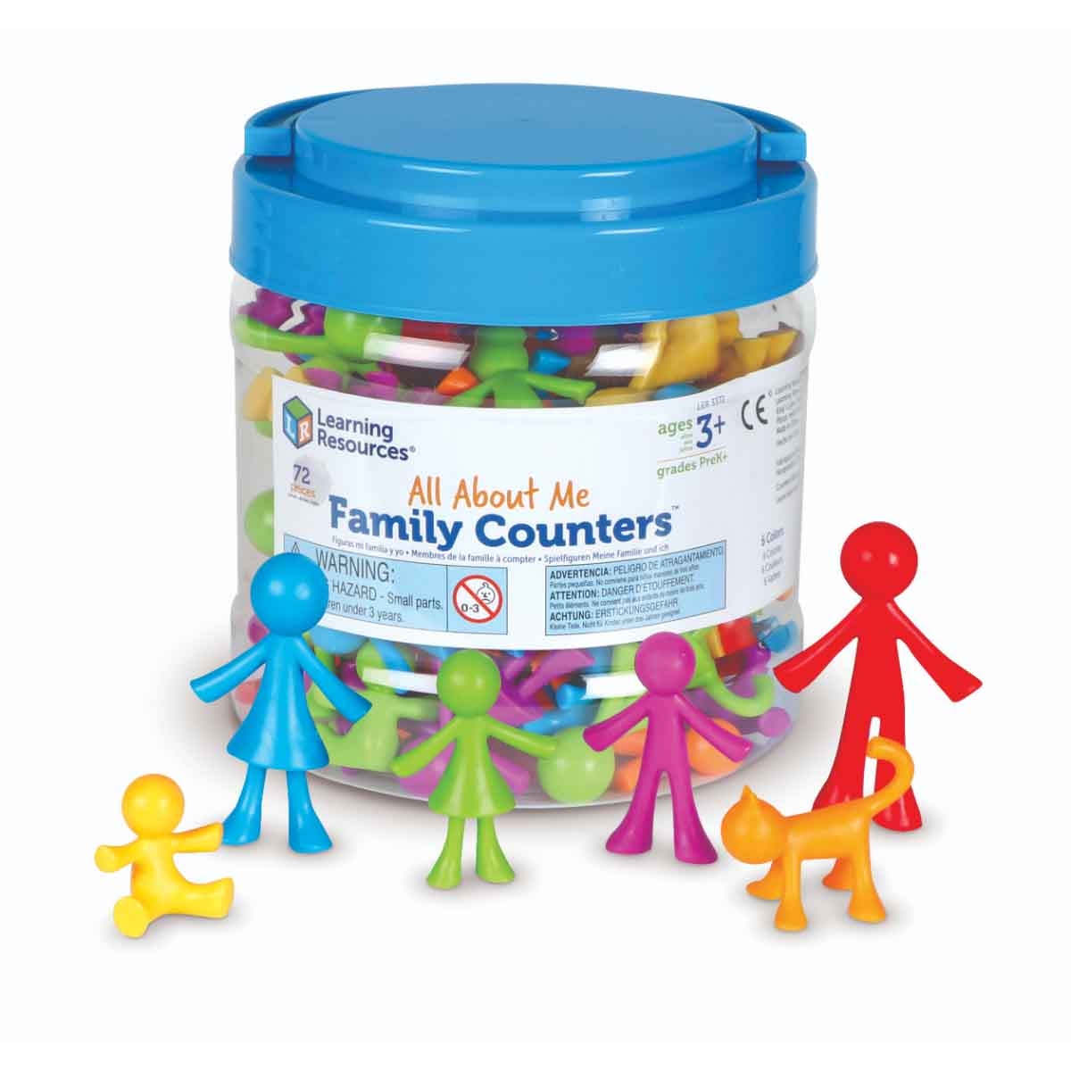 Learning Resources 72-Piece All About Me Family Counters Set Unisex, 3-4 Years