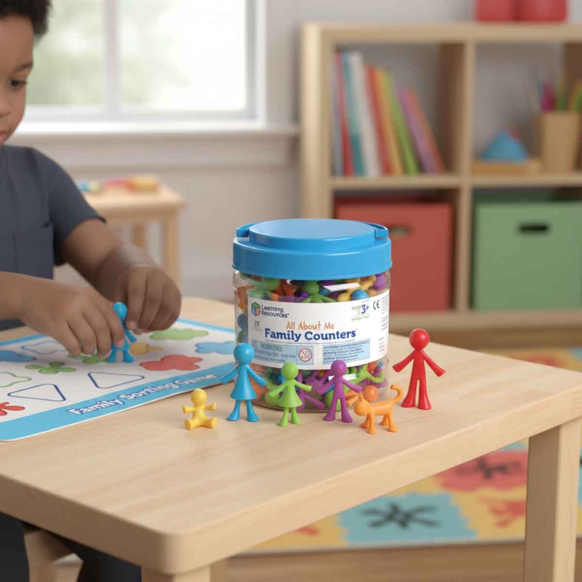 Learning Resources 72-Piece All About Me Family Counters Set Unisex, 3-4 Years