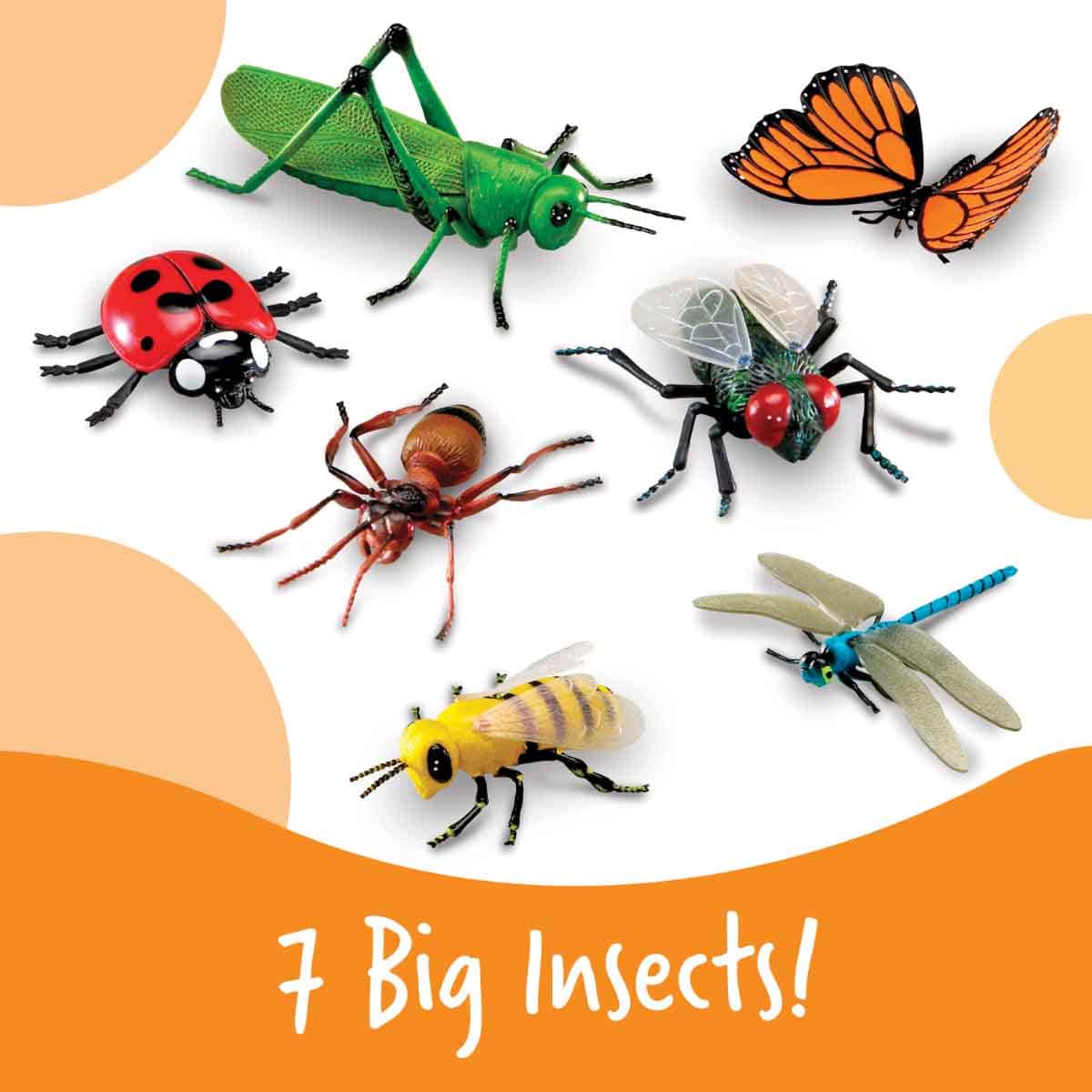 Learning Resources 7-Piece Jumbo Insect Set Unisex, 3-4 Years
