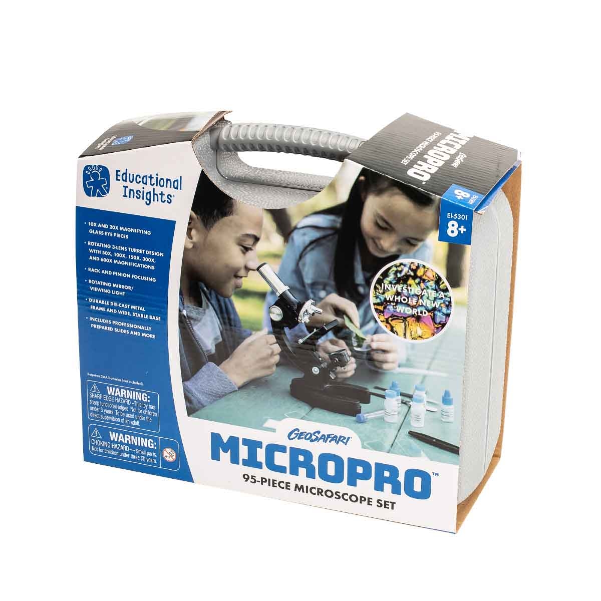Learning Resources 95-Piece GeoSafari MicroPro Microscope Set Unisex, 8-10 Years