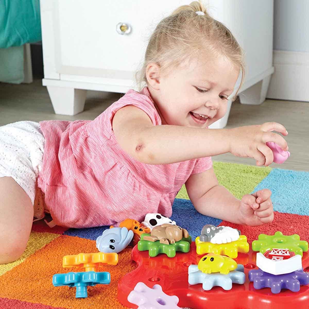Learning Resources Barnyard Friends Build & Spin Toddler, 0-2 Years