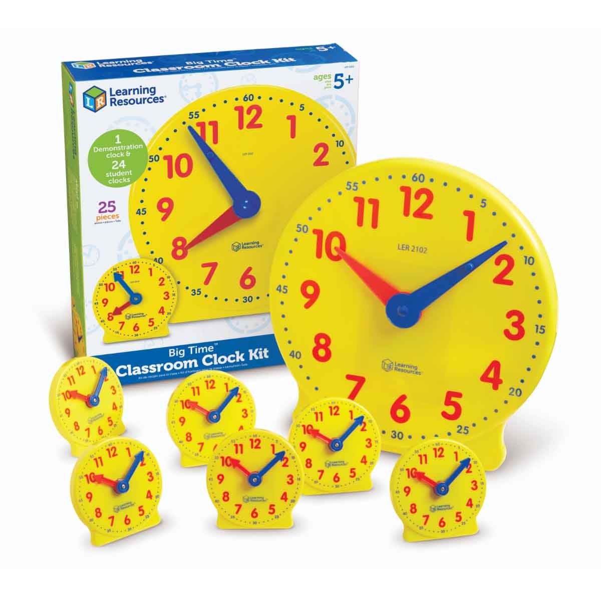 Learning Resources Big Time Classroom Clock Kit Unisex, 5-7 Years