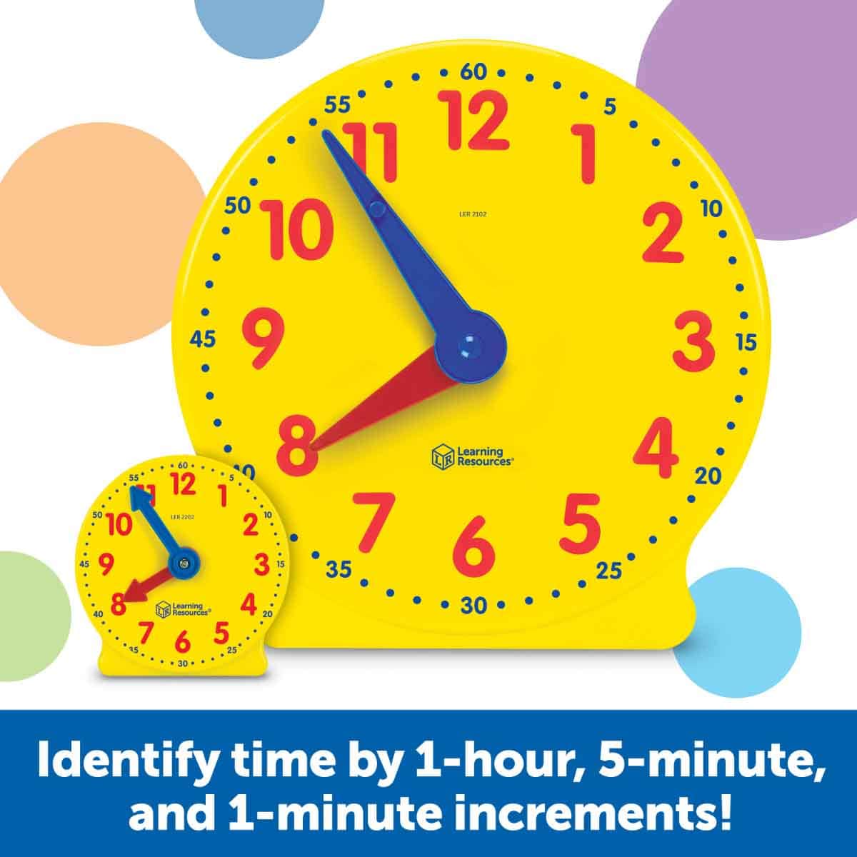 Learning Resources Big Time Classroom Clock Kit Unisex, 5-7 Years