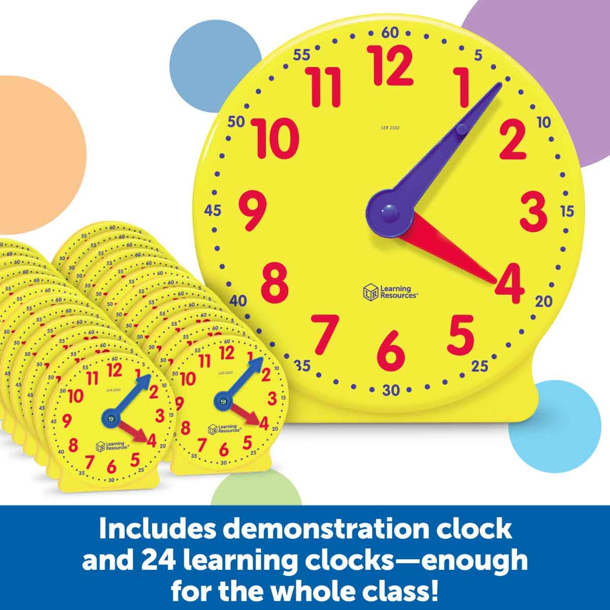Learning Resources Big Time Classroom Clock Kit Unisex, 5-7 Years