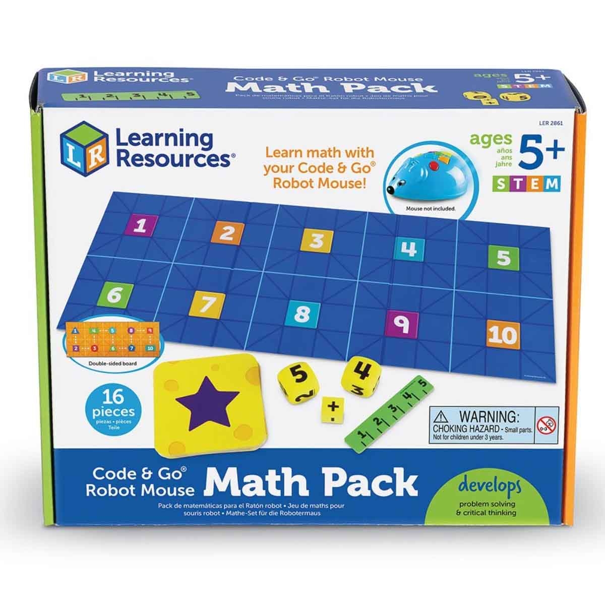 Learning Resources Code & Go Robot Mouse Math Pack Unisex, 5-7 Years