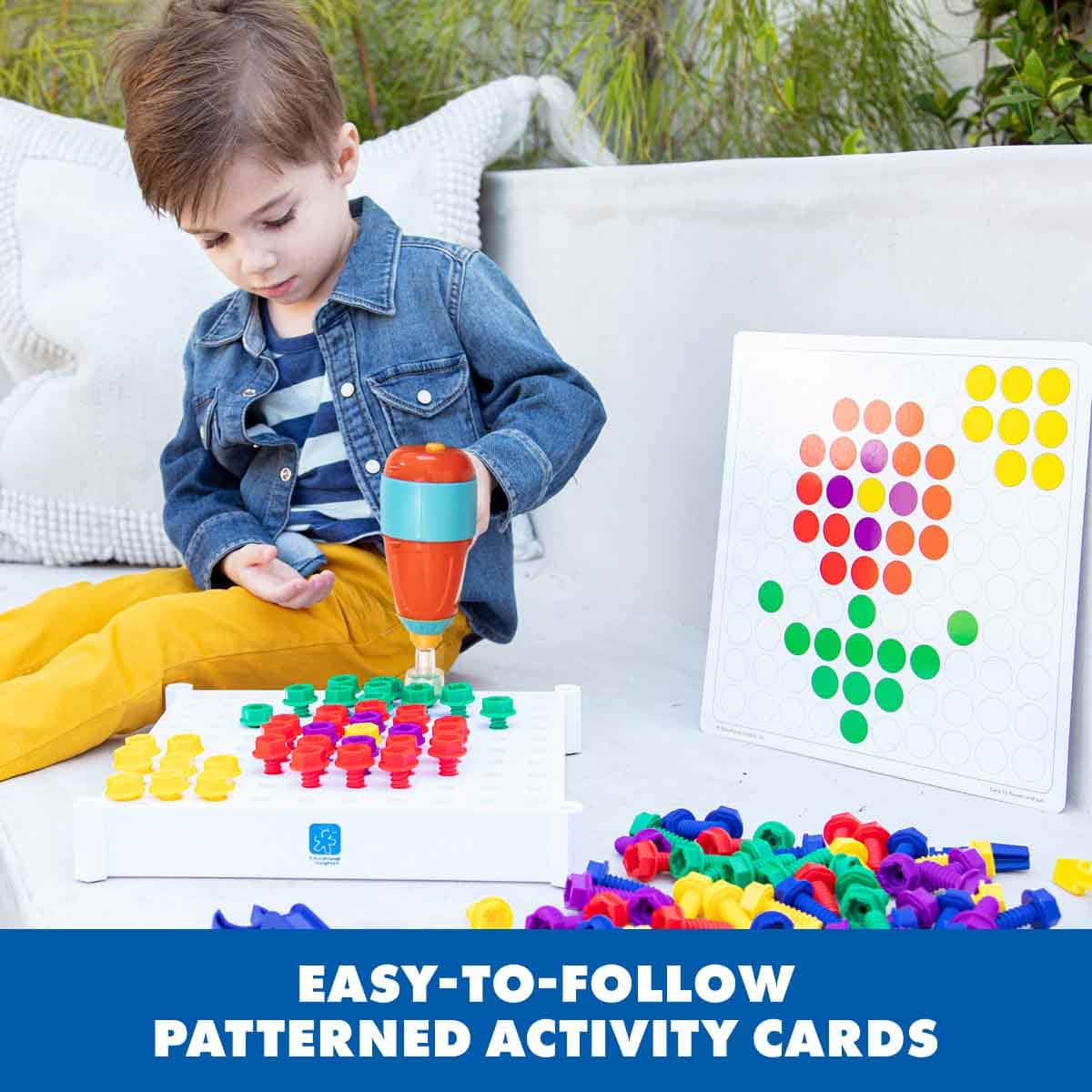 Learning Resources Design & Drill Activity Centre Unisex, 3-4 Years