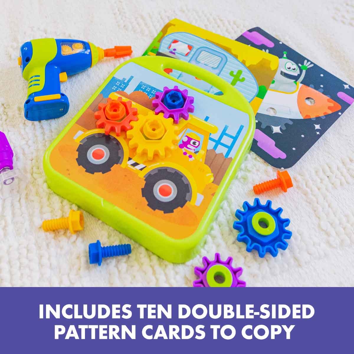 ليرننغ ريسورسز ورشة التروس تصميم وحفر للجنسين، 3-4 سنوات