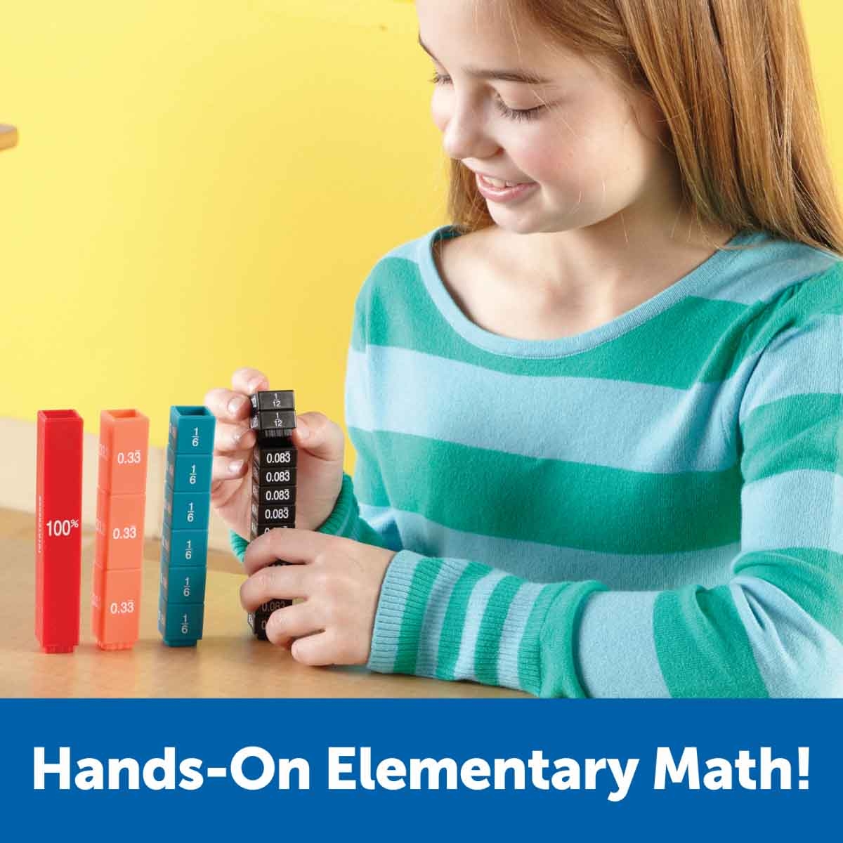 Learning Resources Fraction Tower Equivalency Cubes Unisex, 5-7 Years