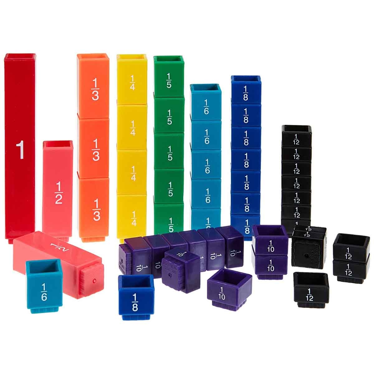 Learning Resources Fraction Tower Fraction Cubes Unisex, 5-7 Years
