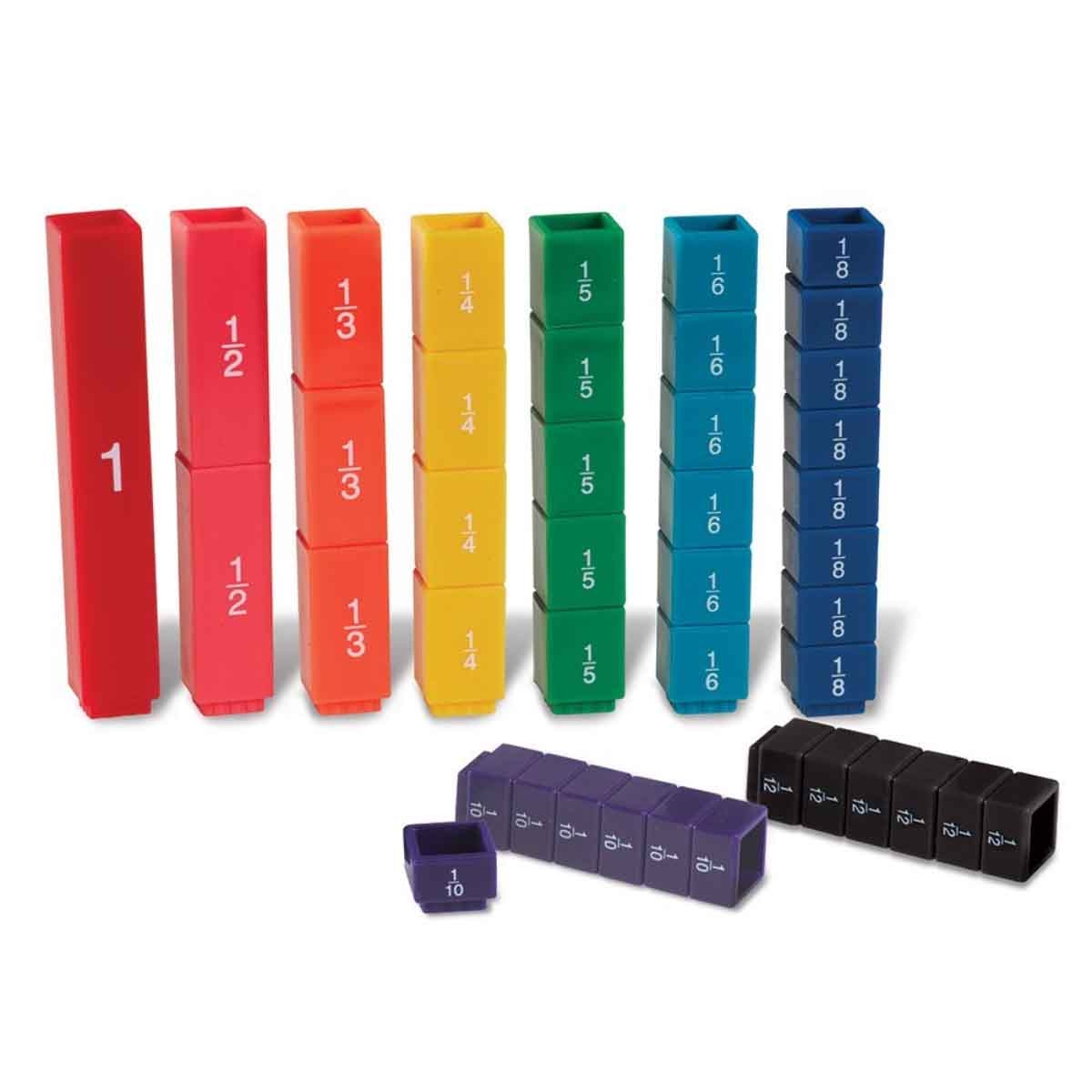 Learning Resources Fraction Tower Fraction Cubes Unisex, 5-7 Years
