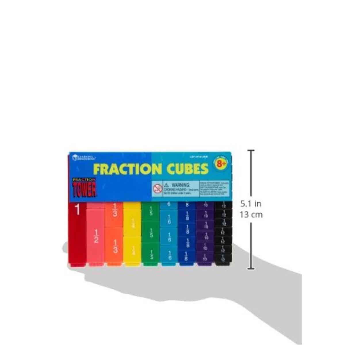 Learning Resources Fraction Tower Fraction Cubes Unisex, 5-7 Years