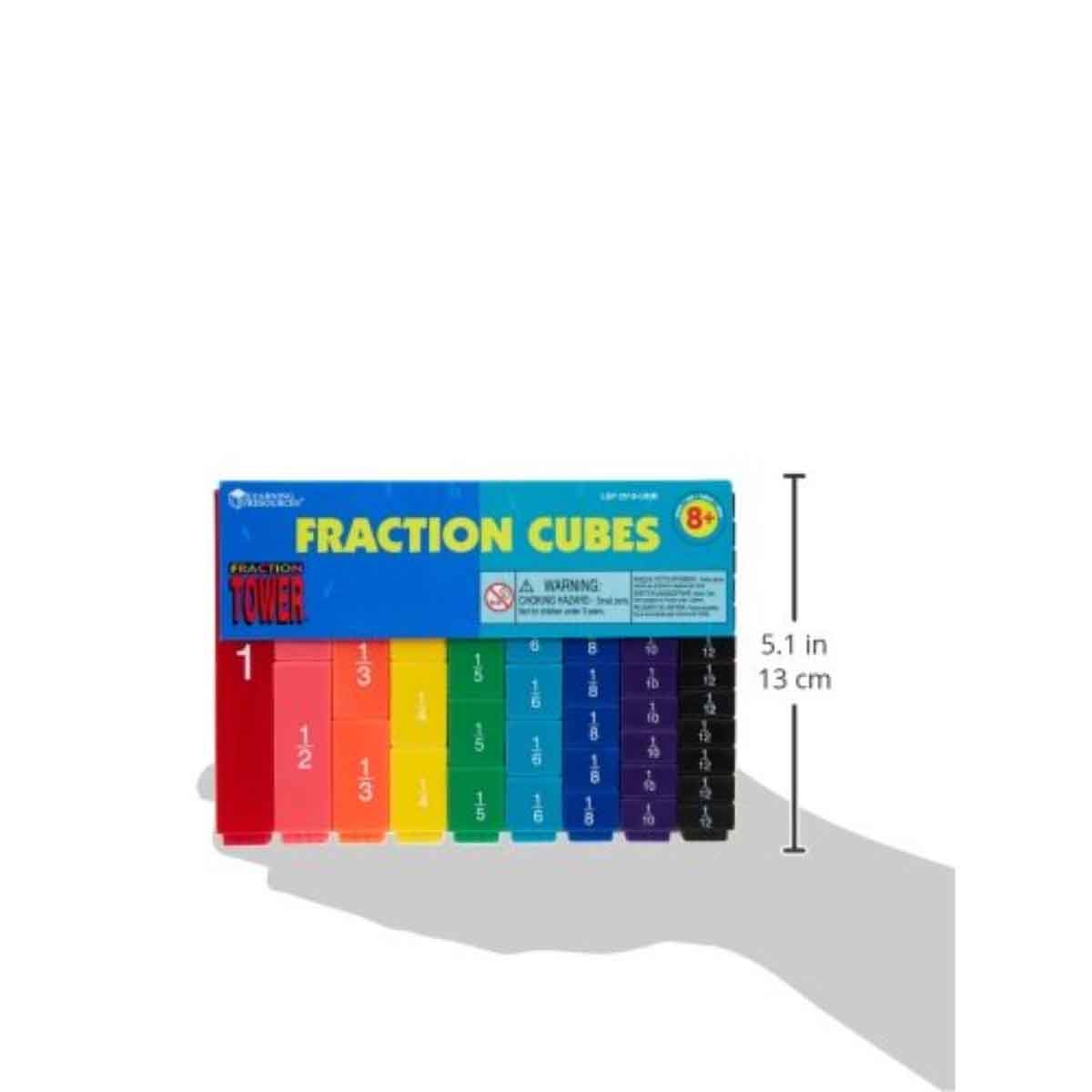 Learning Resources Fraction Tower Fraction Cubes Unisex, 5-7 Years