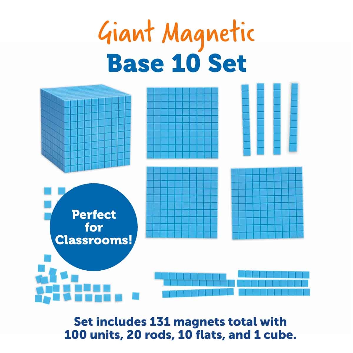 Learning Resources Giant Magnetic Base Ten Set Unisex, 5-7 Years