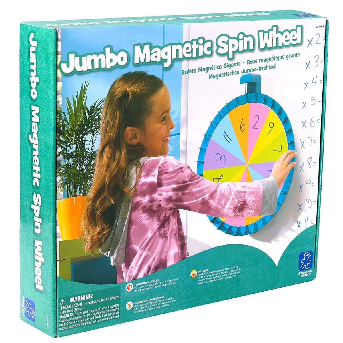 Learning Resources Jumbo Magnetic Spinner Unisex, 3-4 Years