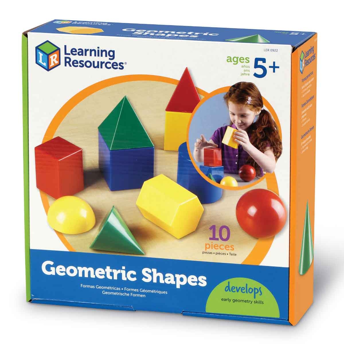 Learning Resources Large Plastic Geometric Shapes Unisex, 5-7 Years