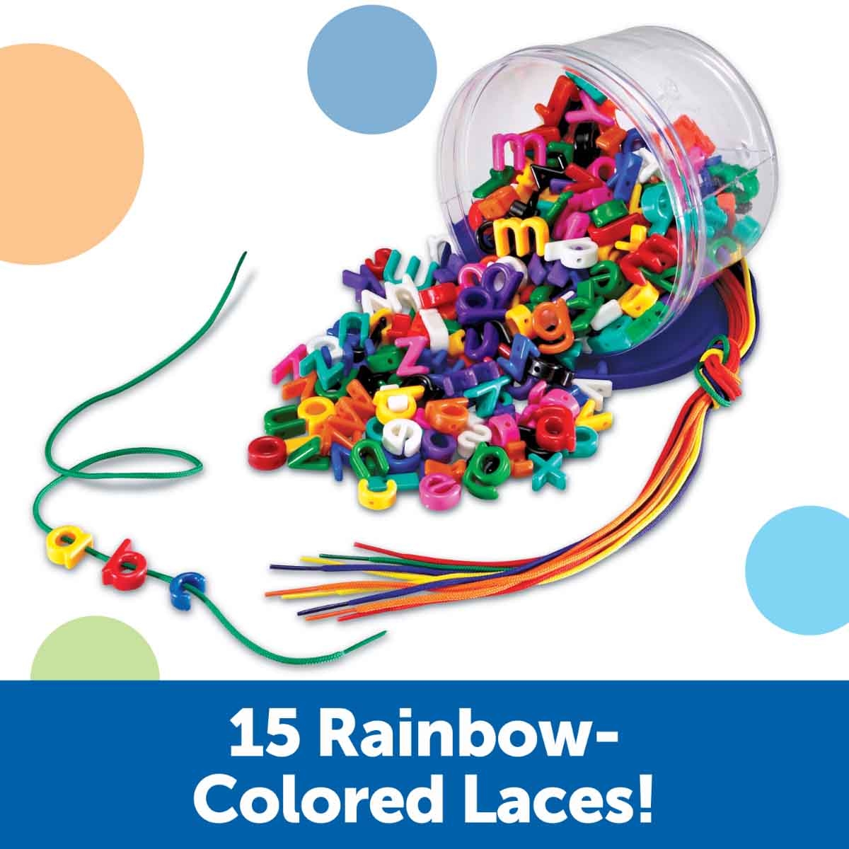 ليرننغ ريسورسز الحروف الأبجدية الصغيرة بالخيوط للجنسين، 3-4 سنوات