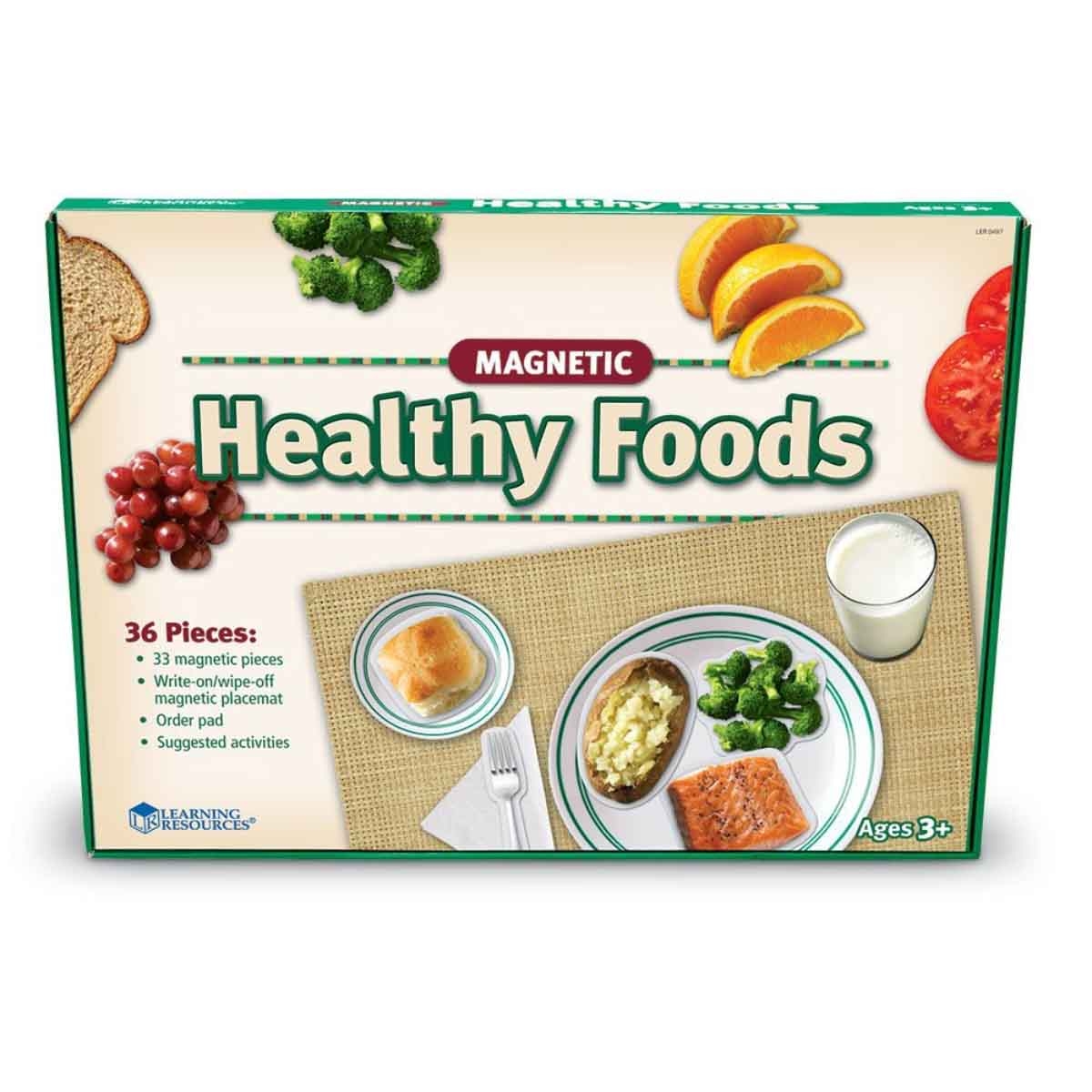 Learning Resources Magnetic Healthy Foods Unisex, 3-4 Years