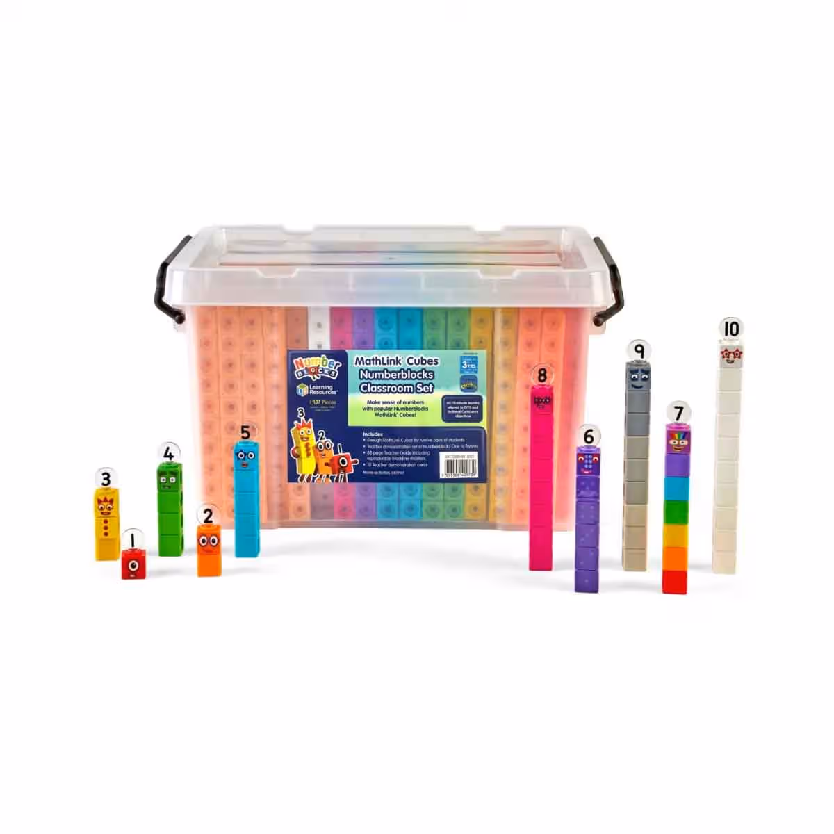 Learning Resources MathLink Cubes Numberblocks Classroom Set Unisex, 3-4 Years