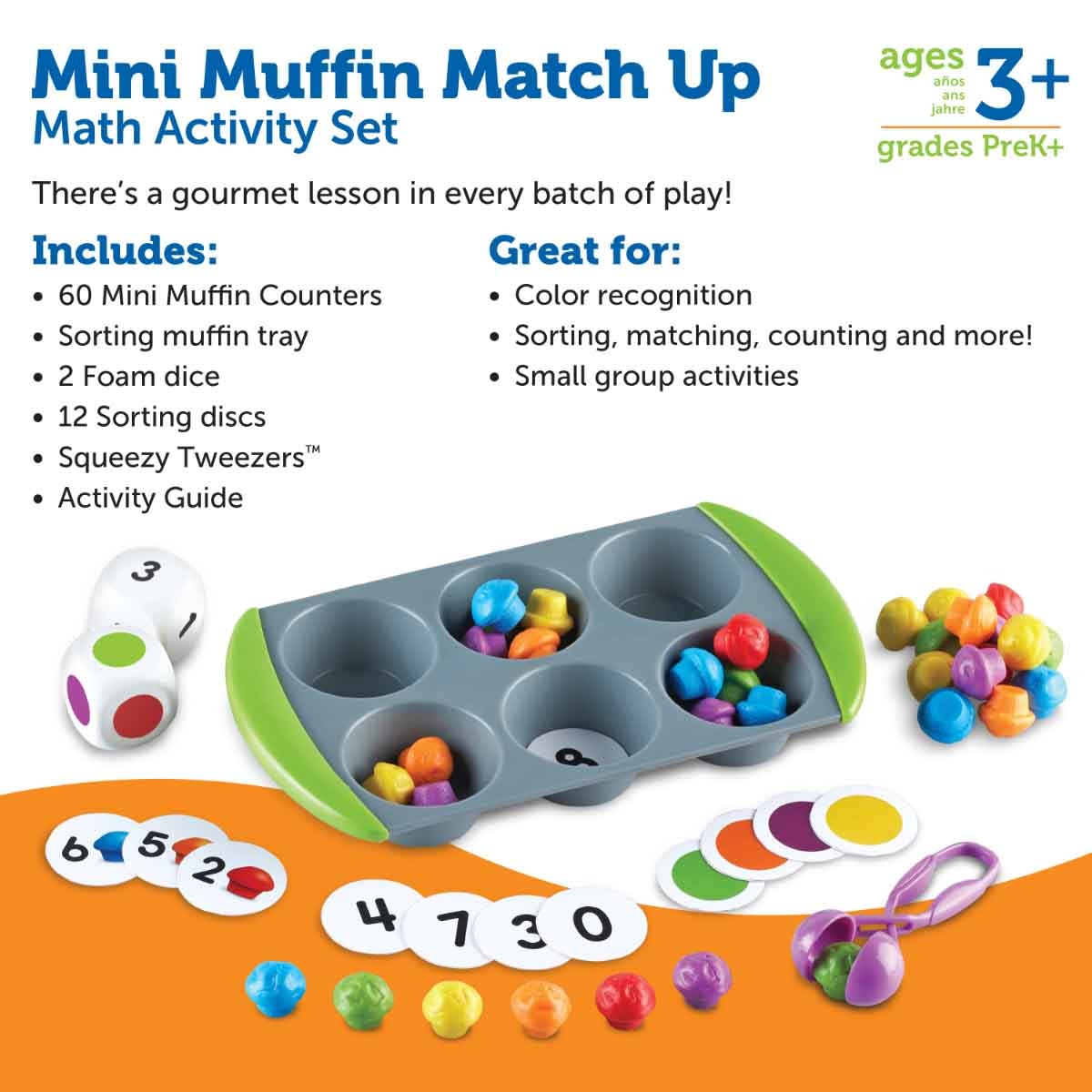 Learning Resources Mini Muffin Match Up Unisex, 3-4 Years