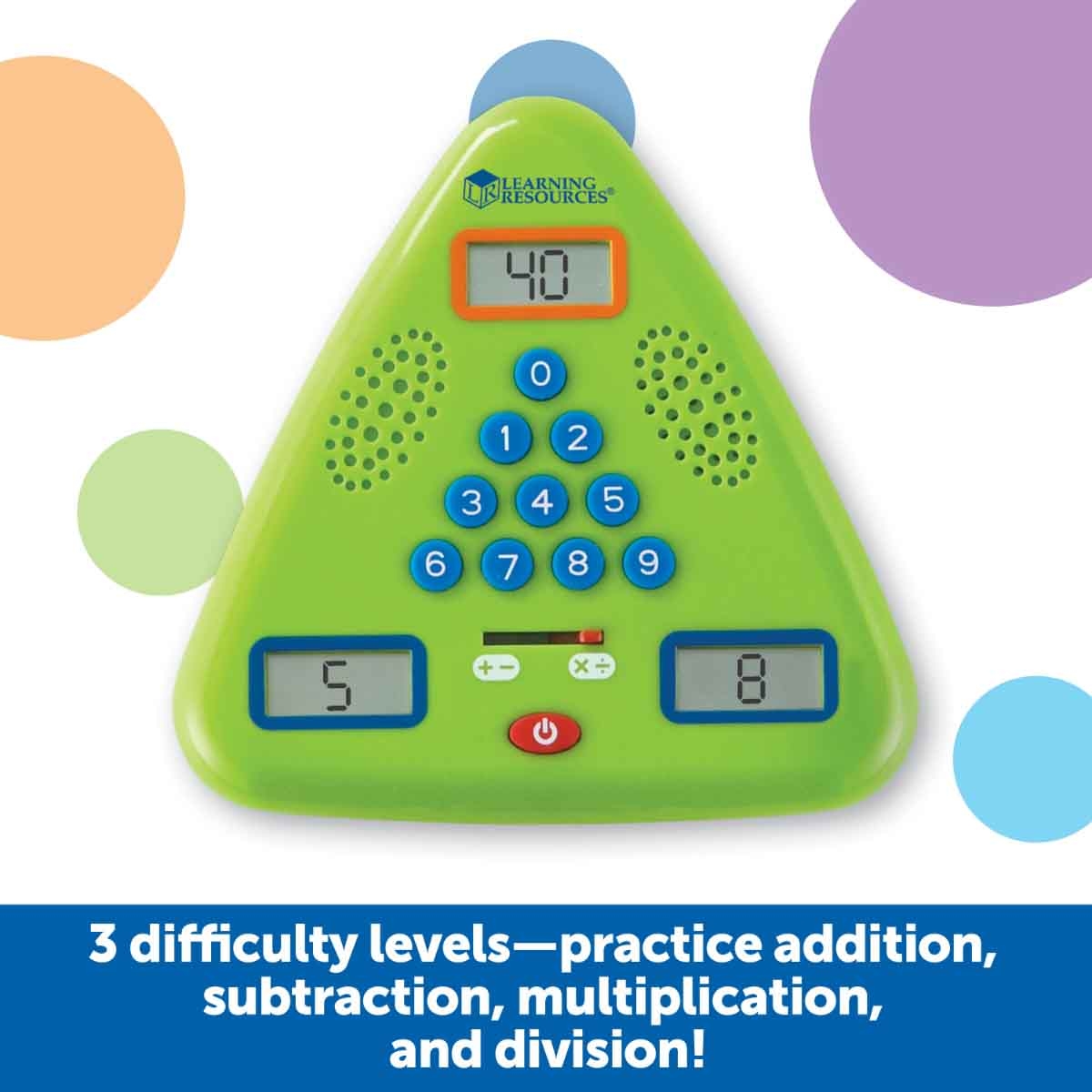 Learning Resources Minute Math Electronic Flash Card Unisex, 5-7 Years