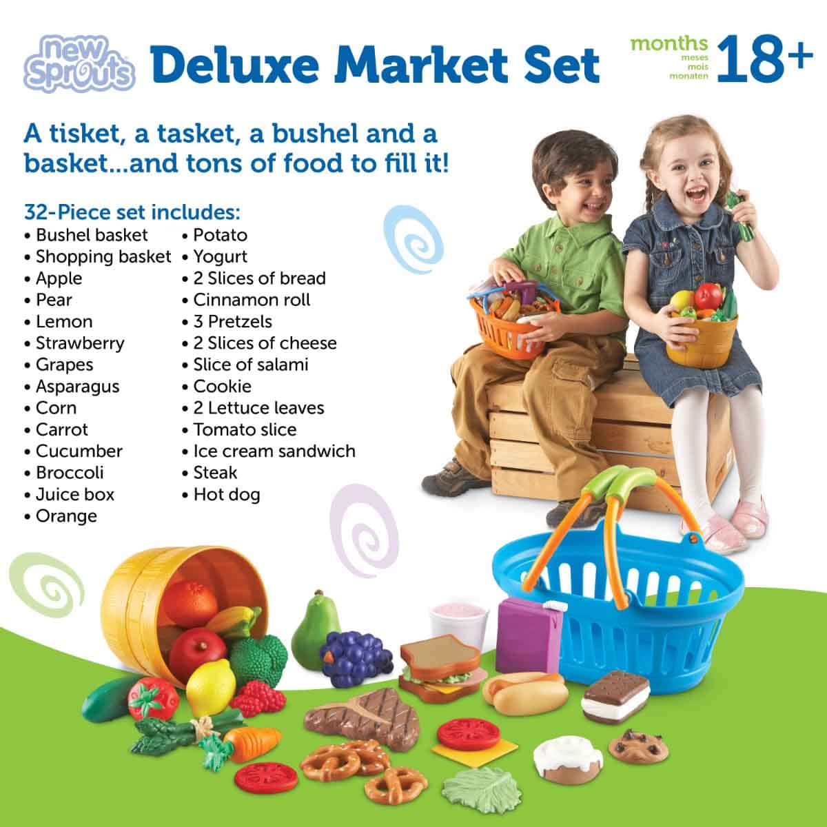 Learning Resources New Sprouts Deluxe Market Set Toddler, 0-2 Years