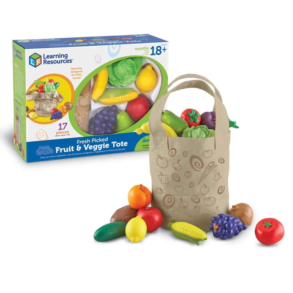 Learning Resources New Sprouts Fruit & Veg Tote Toddler, 0-2 Years