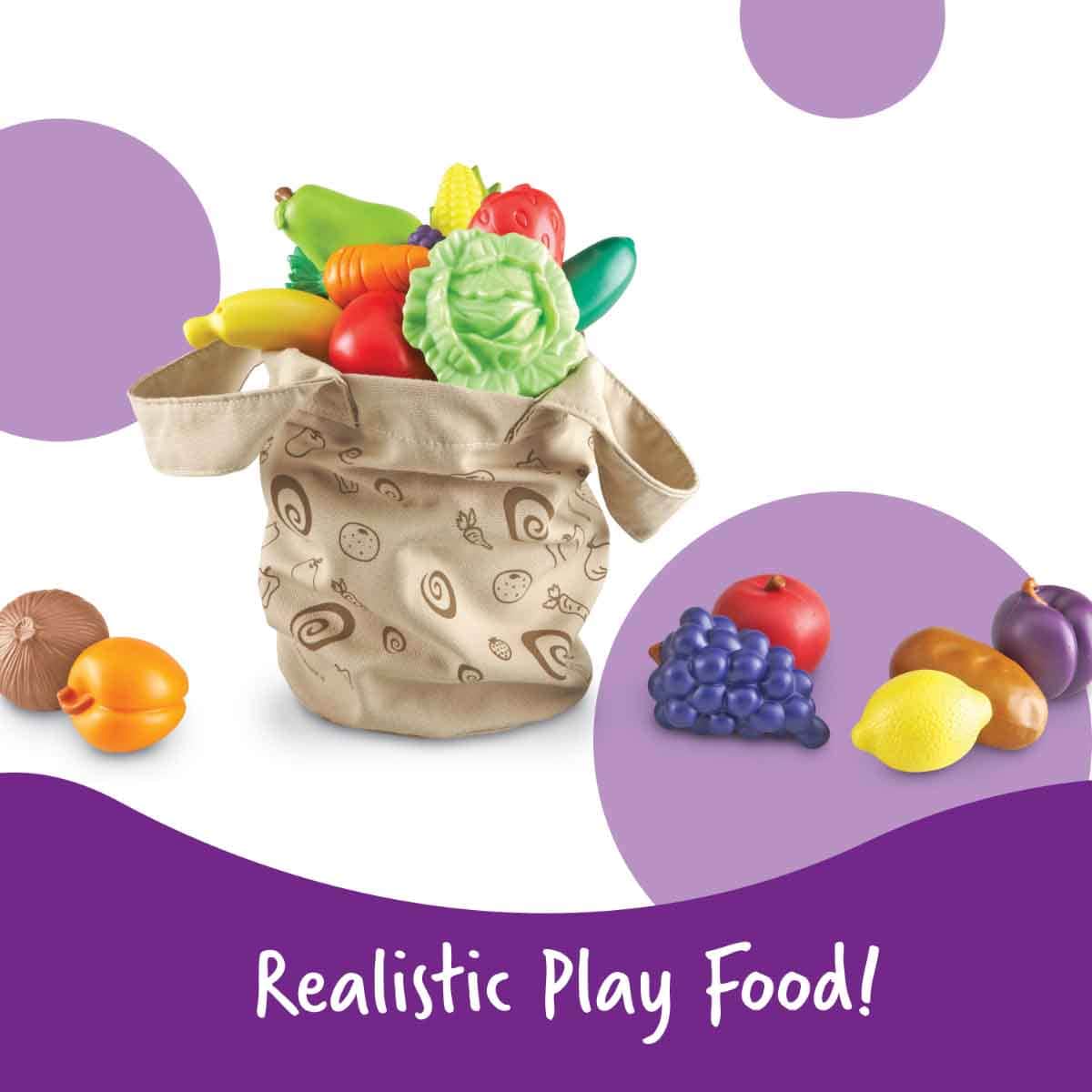 Learning Resources New Sprouts Fruit & Veg Tote Toddler, 0-2 Years