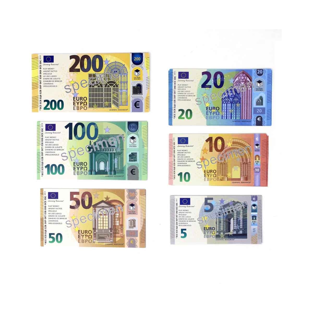 Learning Resources Notes Set Euro Money Pack Unisex, 3-4 Years