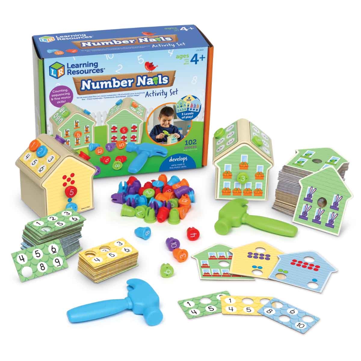 Learning Resources Number Nails! Activity Set Unisex, 3-4 Years