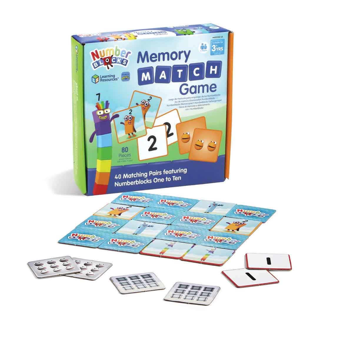 Learning Resources Numberblocks Memory Match Game Unisex, 3-4 Years