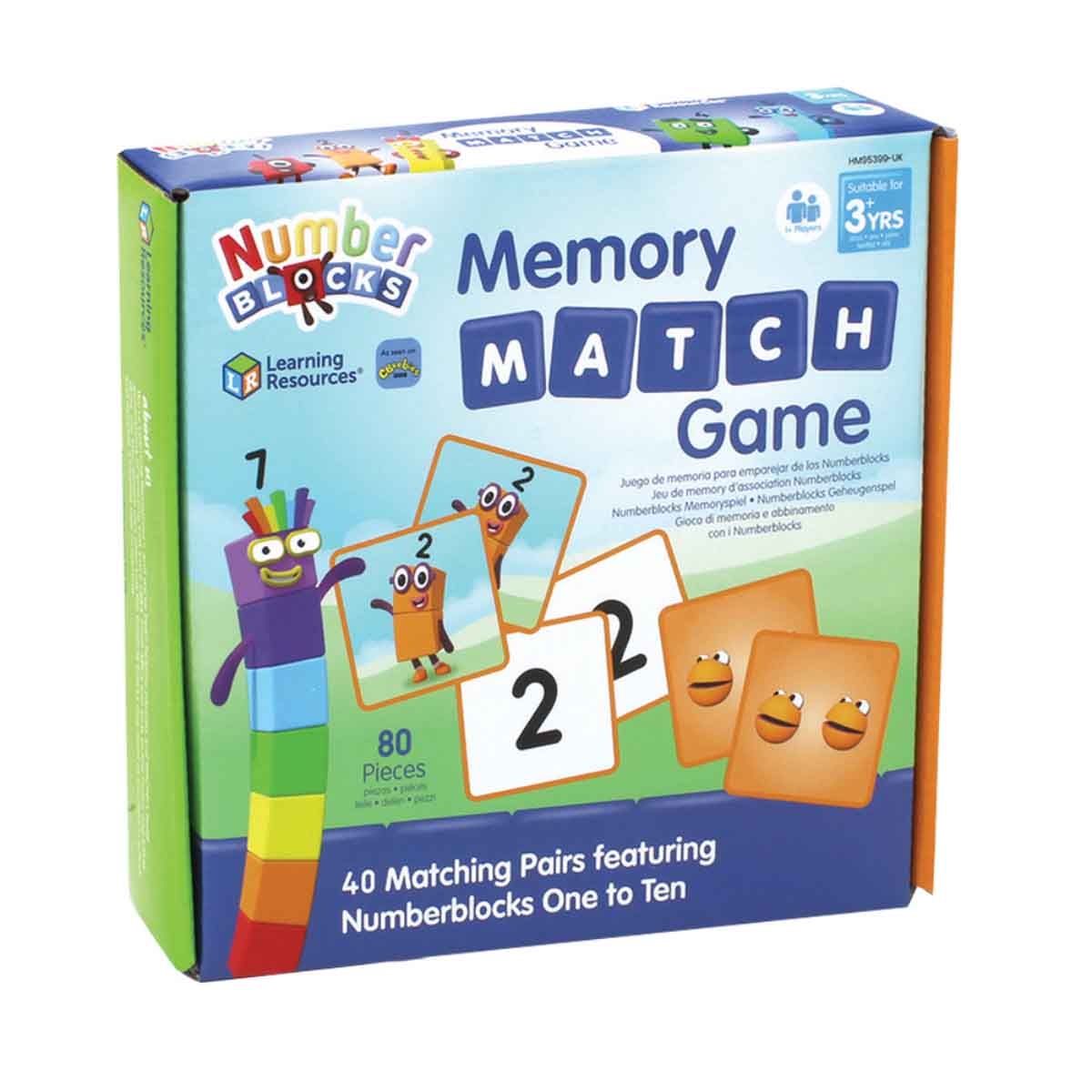 Learning Resources Numberblocks Memory Match Game Unisex, 3-4 Years