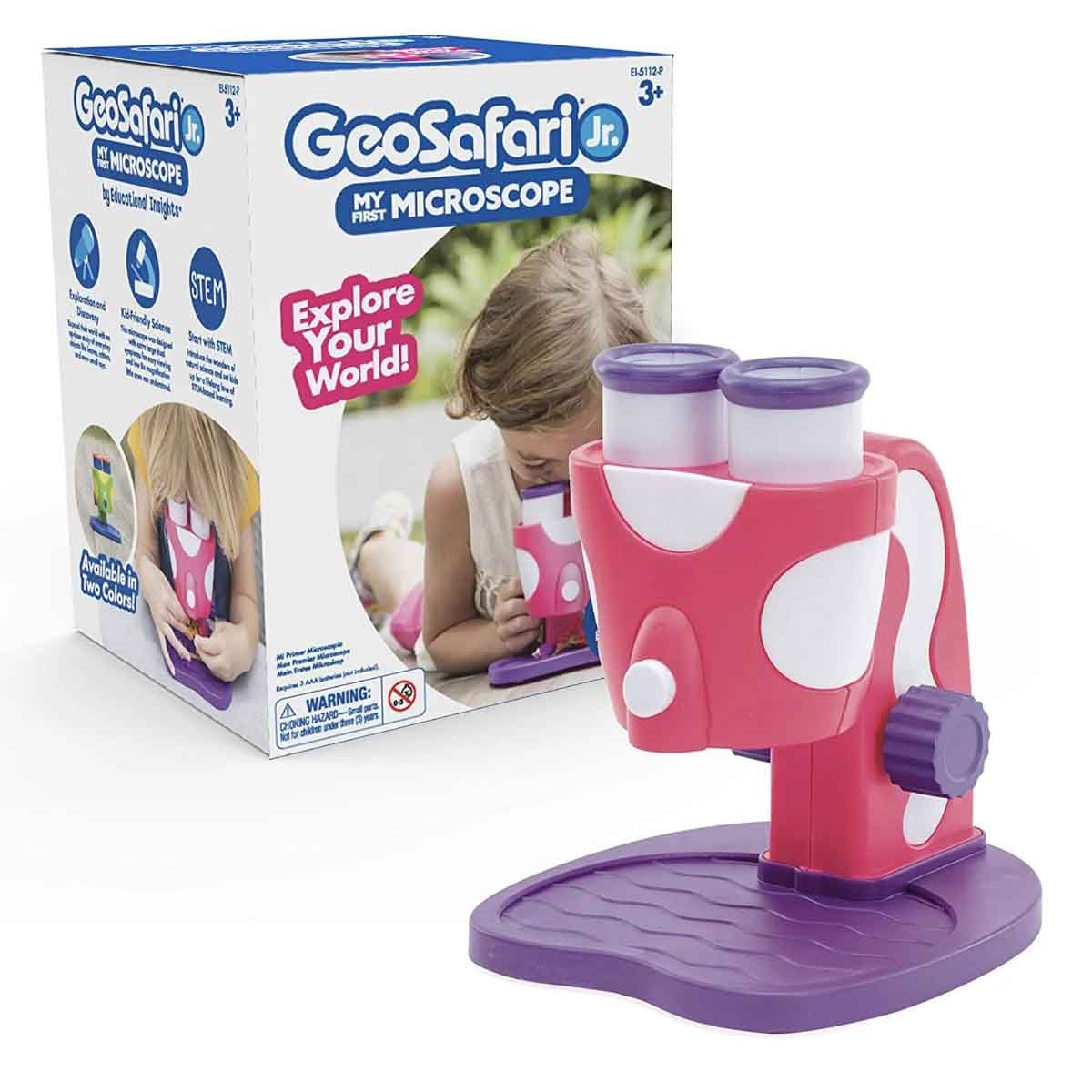 Learning Resources Pink GeoSafari Jr. My First Microscope Unisex, 3-4 Years
