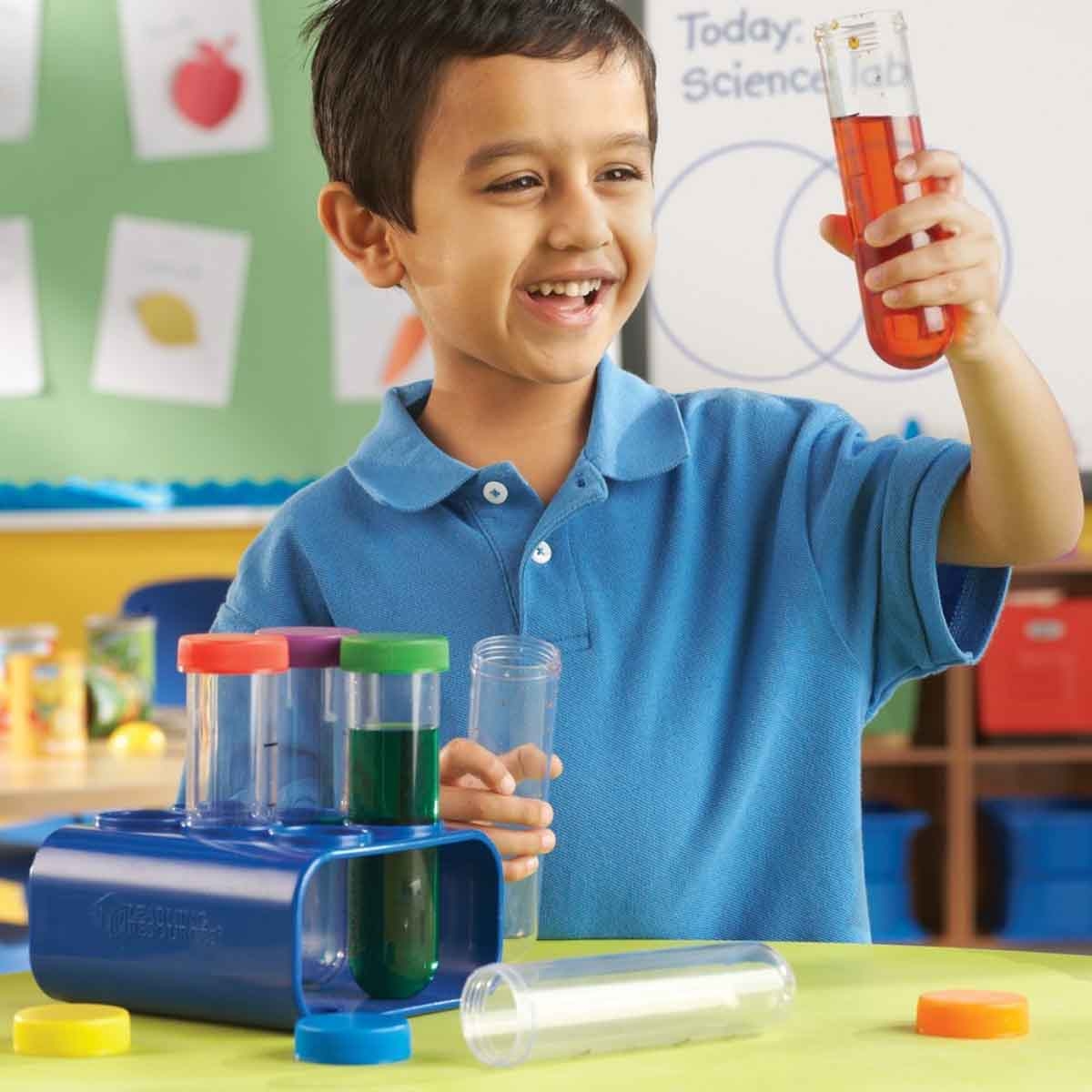 Learning Resources Primary Science Jumbo Test Tubes with Stand Unisex, 3-4 Years