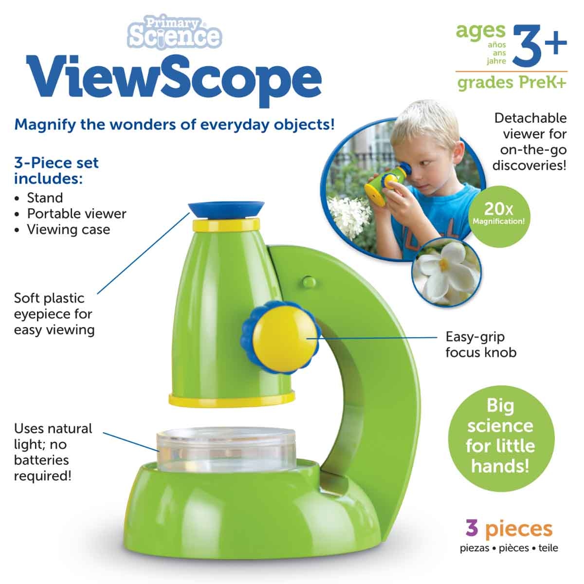Learning Resources Primary Science ViewScope Unisex, 3-4 Years