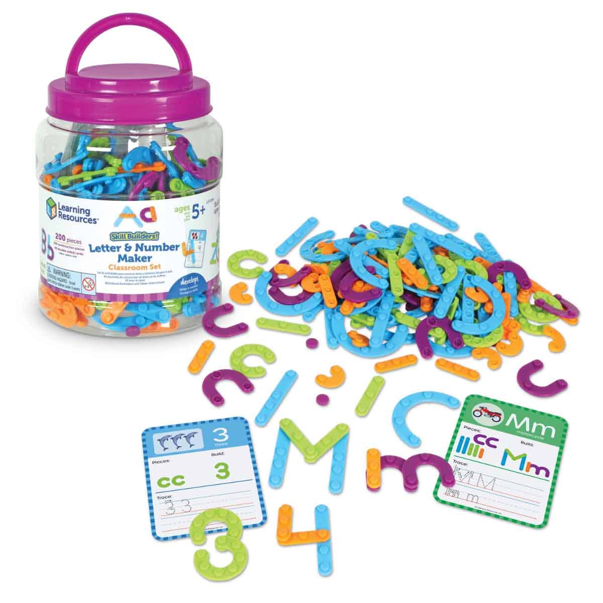 Learning Resources Skill Builders! Letter & Number Maker Classroom Set Unisex, 5-7 Years