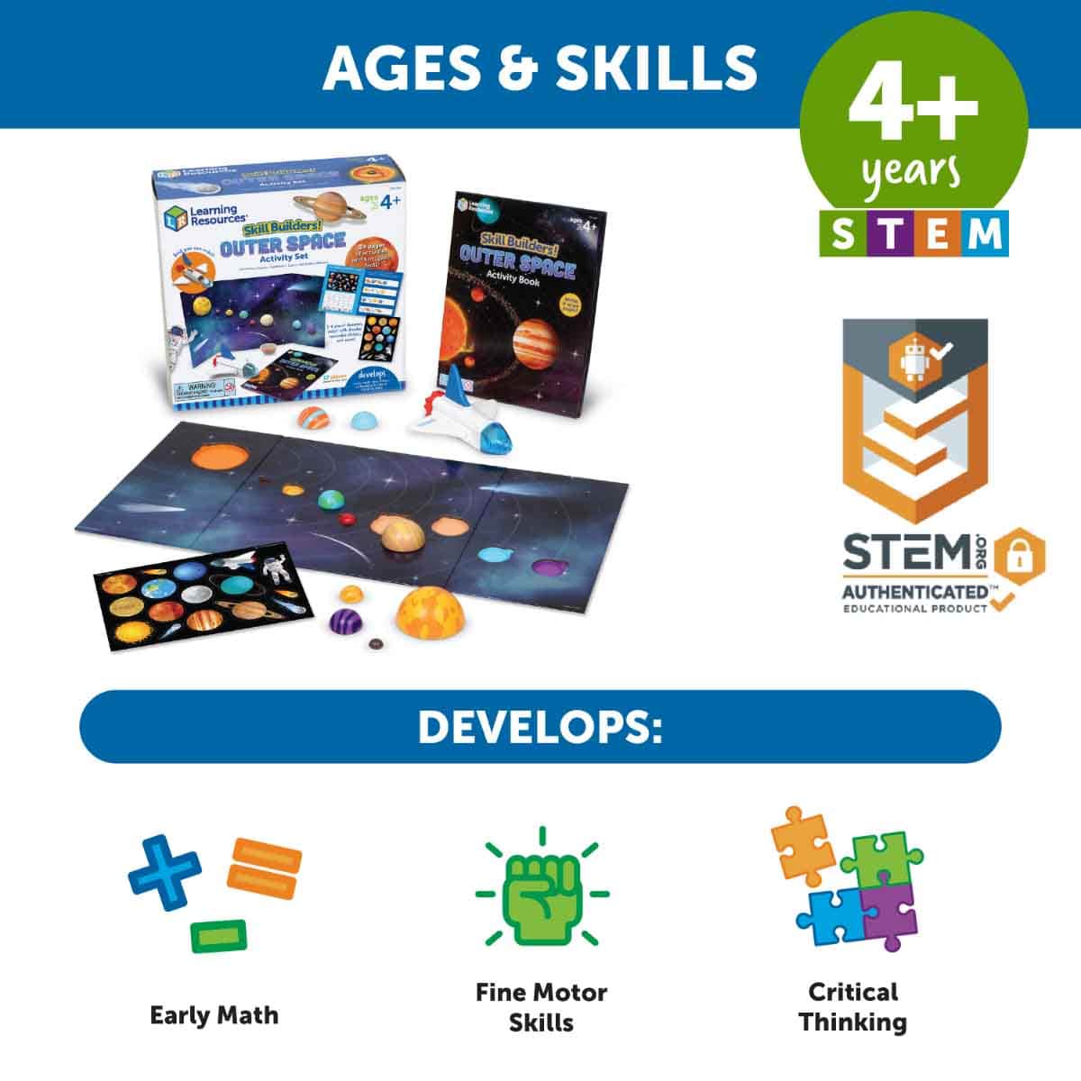 Learning Resources Skill Builders! Outer Space Unisex, 5-7 Years