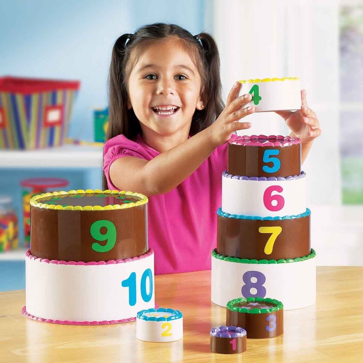 Learning Resources Smart Snacks Stack & Count Layer Cake Toddler, 0-2 Years